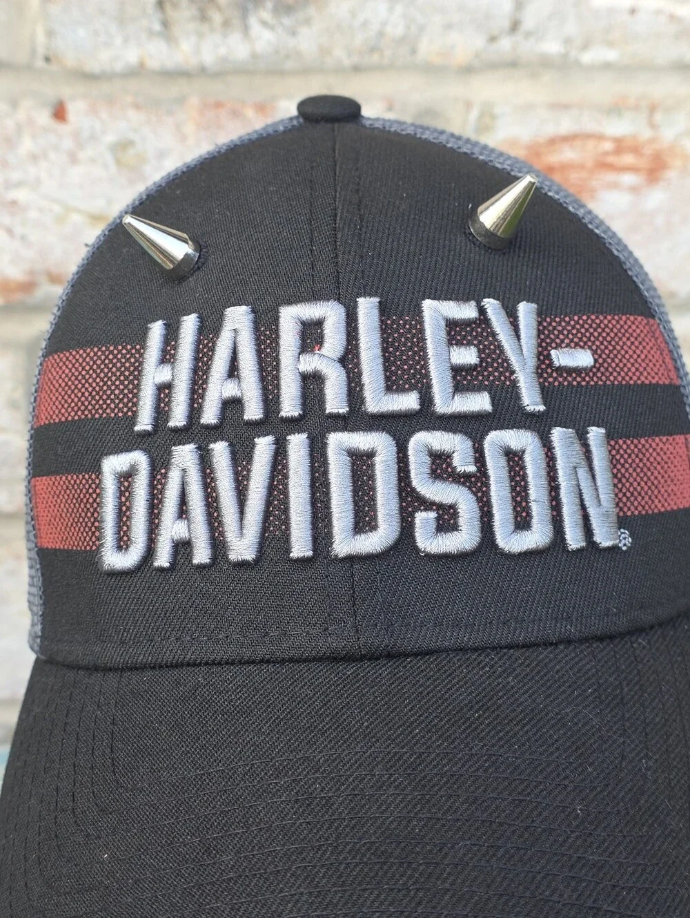 Harley-Davidson New Era 39THIRTY Flex Fit Mesh Hat S/M Custom Spikes